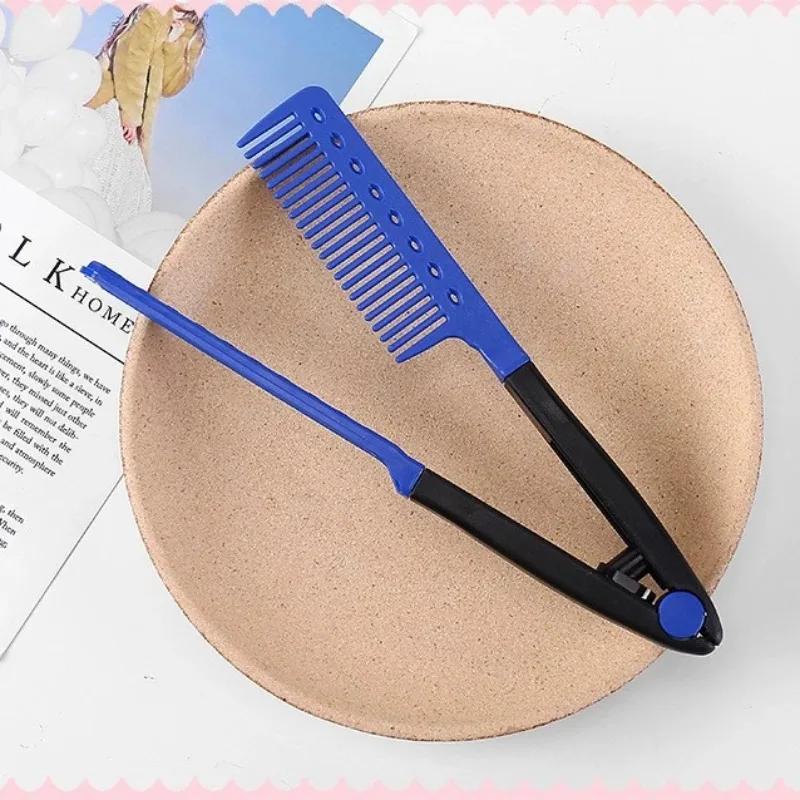 Straight Hair Brush, V-shaped Straightener, Straighten Hair, Suitable for Hair Salons, Special for Real Hair Wigs