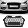 Front Bumper Radiator Grille ADA37840 RS Style Gloss Black Front Mesh Bumper Grill for 8V Facelift 2017 to 2020