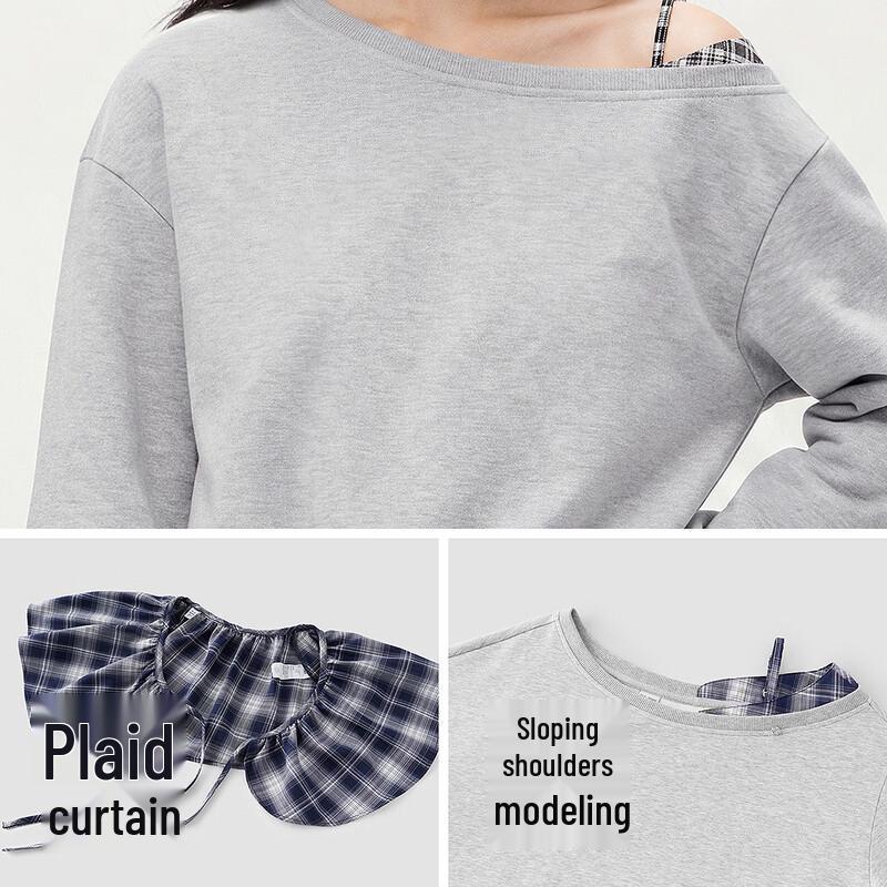 Semir Women's Off-Shoulder Sweatshirt & Long Pants Two-Piece Set
