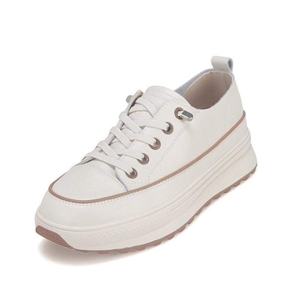 Barbara Leather 3cm Daily Women S SneakerS Bbf607iv 250mm