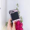 Luxury Cute Fresh Weave Yarn Flower Case with Ring Bracelet for Samsung Galaxy Z Flip 5 Z Flip 4 Zflip 3 Flip5 Cover