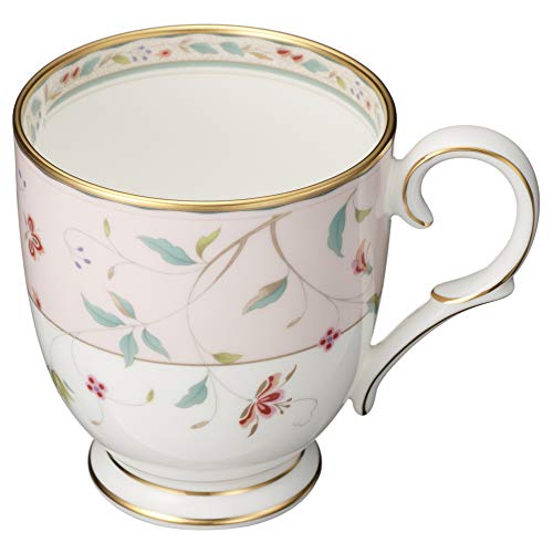 Noritake Mugs (Color-Changing Pair Set) 320cc, Floral Print, Pink and Blue Bone China, P50755A/4409-56