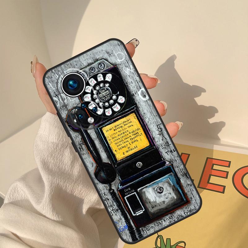 Retro rotary dial telephone Case For Honor Magic 7 Lite 5 6 8 Pro Cover For Honor 200 400 50 70 90 X8a X8b X9a X9b X9c Honor 70