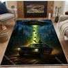 UFO Alien Creative Pattern Carpet for Living Room Bedroom Bedside Floor Mat Sofa Table Area Rugs Home Decor Large Size