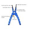 Aluminum Alloy Lure Pliers Controller Upper Ring Open Loop Cut Wire Clamp with Lock Fishing Clamp Fishing Tool