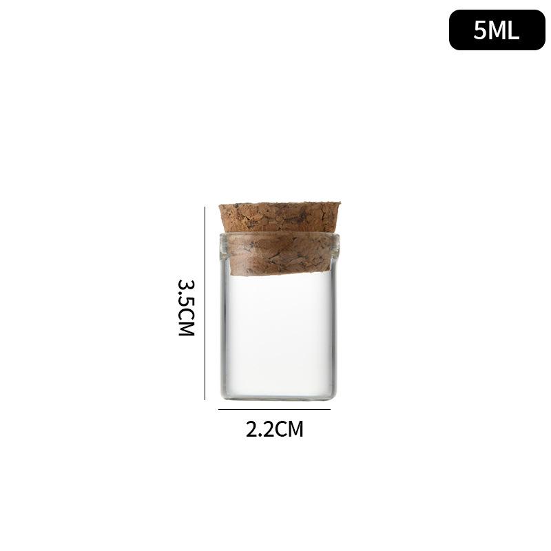 

22 Straight-Mouth Cork-Stopper Glass Wish Bottles for Messages, Reagents, and Pills