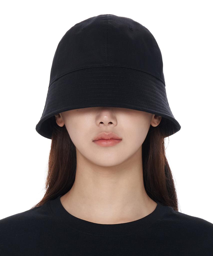 Luoeseupaeg Oversized Round Bucket Hat (Black)