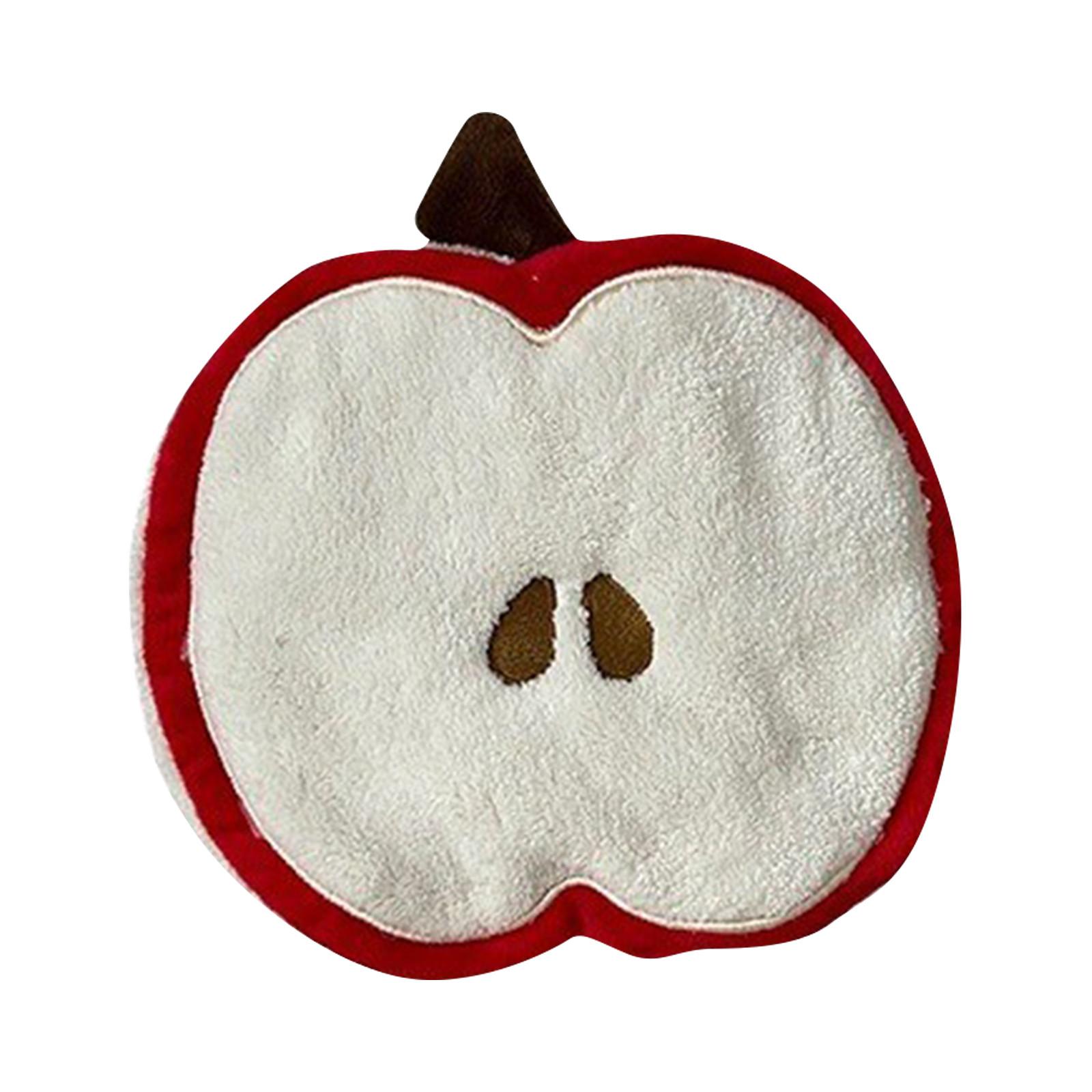 

Фруктовое полотенце для рук можно повесить, не оставляя ворсинок, супервпитывающие кухонные принадлежности, детское квадратное полотенце, полотенце для рук One Size красный