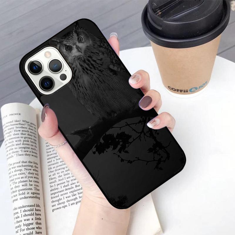 Owl Animal Pattern Phone Case For iPhone 17 Air 13 12 14 15 16  Cover For Apple Pro Max 6S Plus Coque