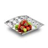 Japanese Style Hammered Stainless Steel Square Plate