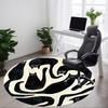 1pc Black Cats Office Round Area Rug, Indoor Mat Suitable For Office, Under Office Chairs Bedroom Living Room Home Decor, Room Deco, 093