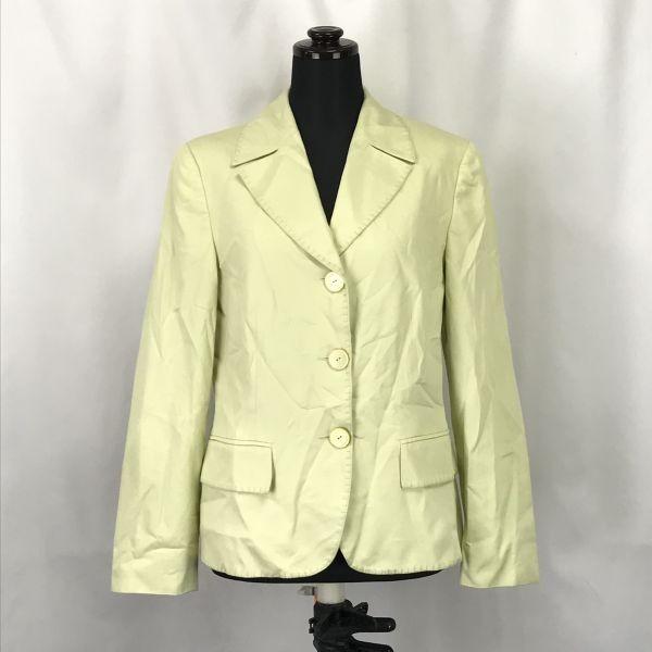 

90s Italy Vintage Les Copains Tailored Jacket 40 Women L Yellow Jackets