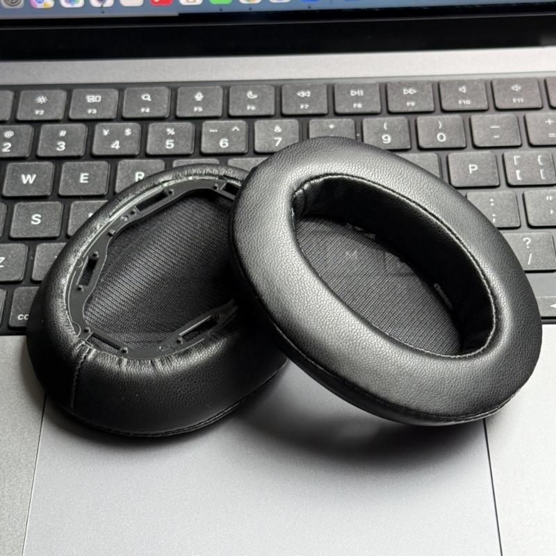 Polyester Composite Lambskin Headphone Cushions Strong Replacement Ear Covers Noise Reducing Pair for WH-H910N