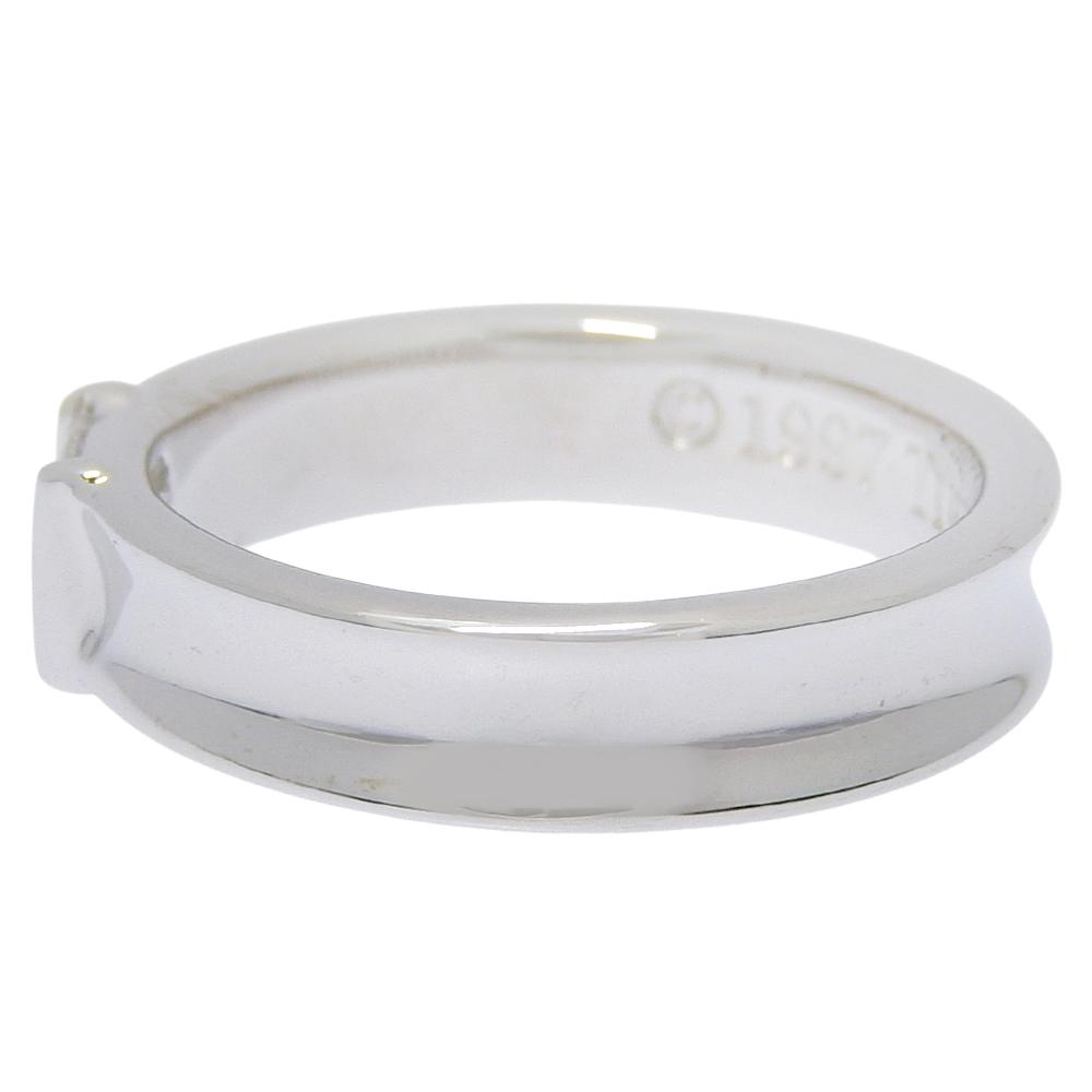 TIFFANY&Co. Stacking Ring 1997 K18 white gold/diamond #5.4(US Size) 5.0g Women Used
