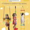 Kids' Climbing Rope Ladder Colorful Climbing Stones Indoor Outdoor Backyard Playground Children's Sensory Integration Training