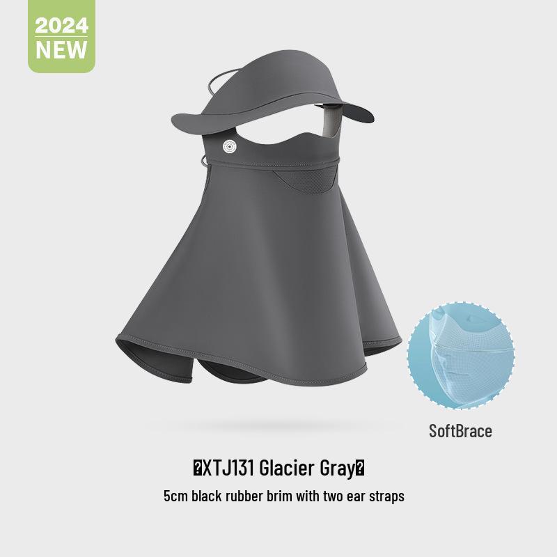 Women's Sun & Dust Protection Mask, Breathable, Ear-Hanging, Anti-Fog, UV & Eye Shield - XKZ42