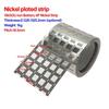 1KG Niklový proužek 2P 3P 4P 5P 6P 0,15*18,5mm Poniklovaný ocelový proužek Pro svařovací pásku niklového pásku pro lithiové bateriové články 18650