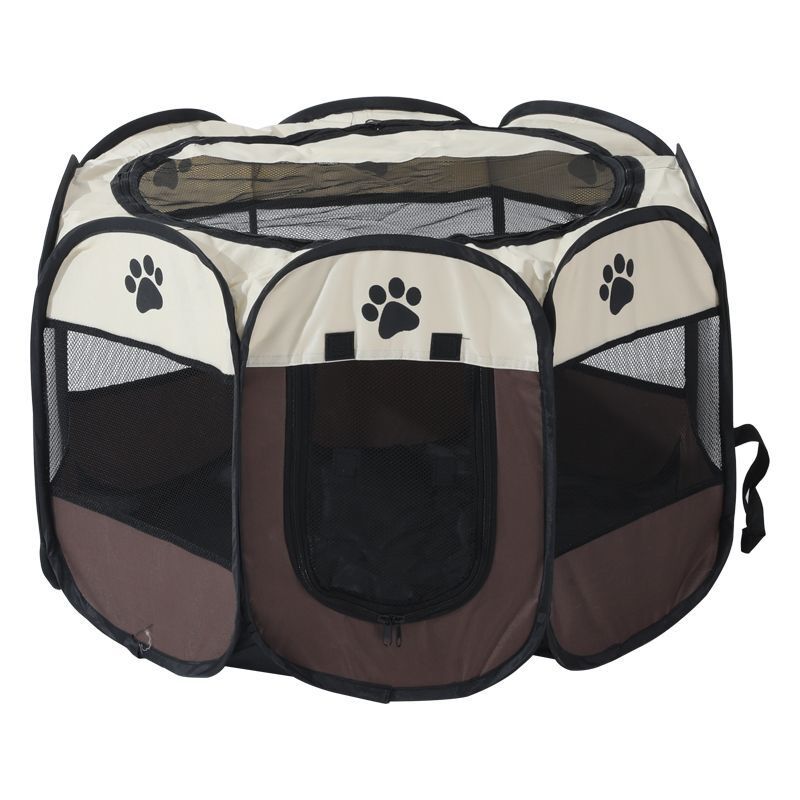 Haustierparadies für unterwegs: Faltbarer achteckiger Welpenlaufstall, ideal für Hunde, Katzen und Kaninchen – Ihr tragbarer Indoor-Haustierspielplatz!