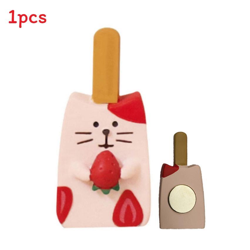 Cat Magnet Fridge Sticker With Strong Magnetic Diy Decor For Kitchen Organization