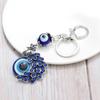 Creative Blue  Peacock Keychain Animal Key Ring Evil Eye Bag Pendant Accessories For Women  Jewelry Trinket Gift