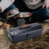 Outdoor Toolbox with Stickers Miscellaneous Tool Storage Box Camping Portable Handheld Metal Storage Box