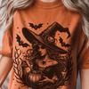 Comfort Colors Witch Cauldron Shirt and Kids Tshirt, Spooky Gothic Halloween Tee