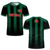 2026 New Portugal Flag Print T-shirt Summer Breathable Quick Drying Football Jersey Unisex Crew Neck Casual Sports Top Men Women