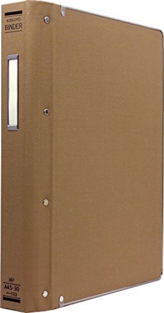 

KOKUYO File Binder, Cloth Paste, A4, Vertical, with Border, 30 Holes, Holds 200 Sheets Ha-123Z Japan