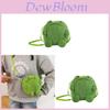 Plush Cartoon Frog Mini Crossbody Bag With Zipper Closure For Daily Use