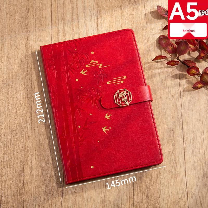 Guochao Cultural & Creative Notebook Gift Set: Thick Business & Teacher s Day Journal with Custom Logo Option A5