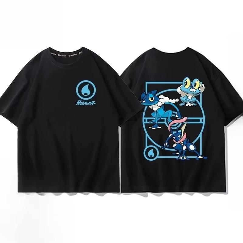 Pokémon Pichu Evolution Printed Pure Cotton Tshirt for Unisex and Women SpringSummer New Collection Fashion Short Sleeved Shirt