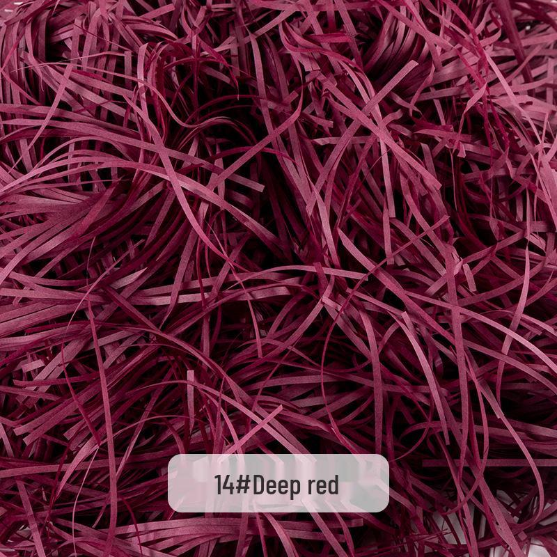 Raffia Grass Filler: Shredded Silk Paper for Candy Box Souvenirs