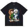 230 Gsm 100% Cotton HXH V7 Gon Killua Print Unisex Heavy Cotton T Shirt