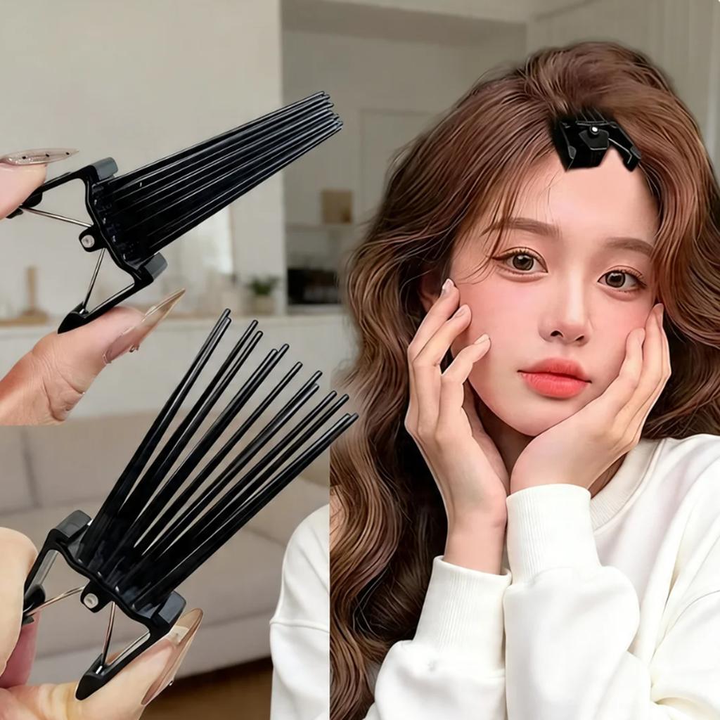 2pcs Simple Fluffy Hairpin Curling Root High Natural Fluffy Hair Clip Women Hair Curler Hair Curler Styling Fluffiness Tool Comb