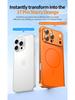 iPhone 16 Pro Max Metal Frame with Magnetic Adsorption & Lens Protection for iPhone 17