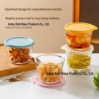 Food-Grade Transparent Glass Jar with Lid for Kimchi, Pickled Vegetables, Grains, Fruits, and Vegetables