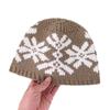 Fair Island Style Knitted Hat Women's Autumn and Winter New Jacquard Literary and Versatile Bag Head Cold Hat Showing Face Small Warm Wool Hat