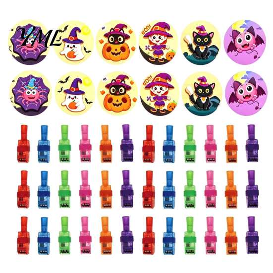 Educational Sensory Play Tool 36 Pcs Halloween Finger Projector Lights, Mini Pattern Projectors, LED Projection Light Christmas Party Favors