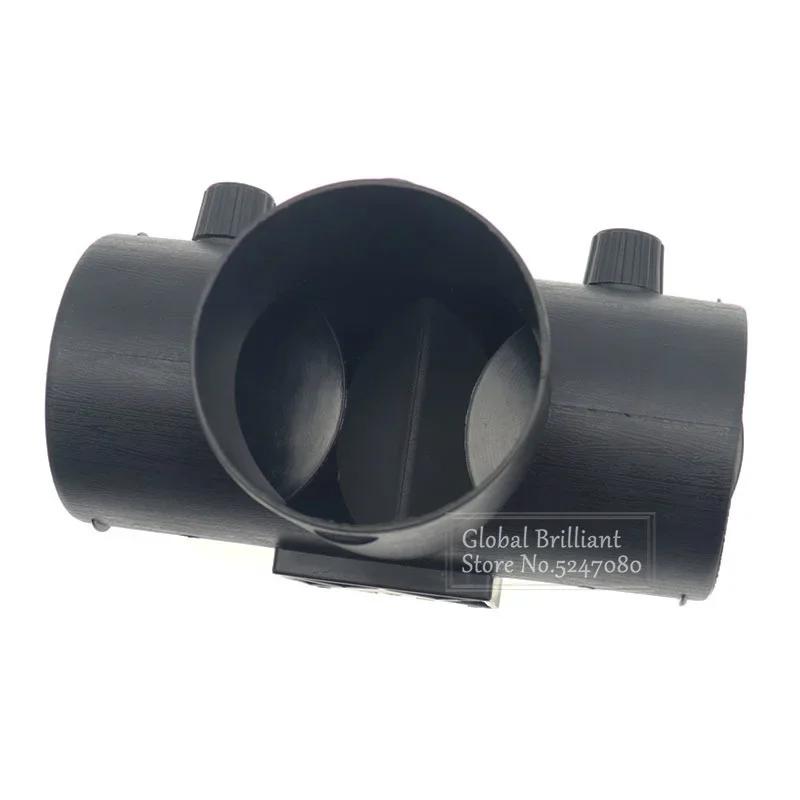 60/75mm Valvă Clapeta Reglabilă Aer Diesel Încălzitor Ventilator Conductă T Branch Splitter Țeavă de Eșapament Joiner Conector pentru Mașină Camion Camper