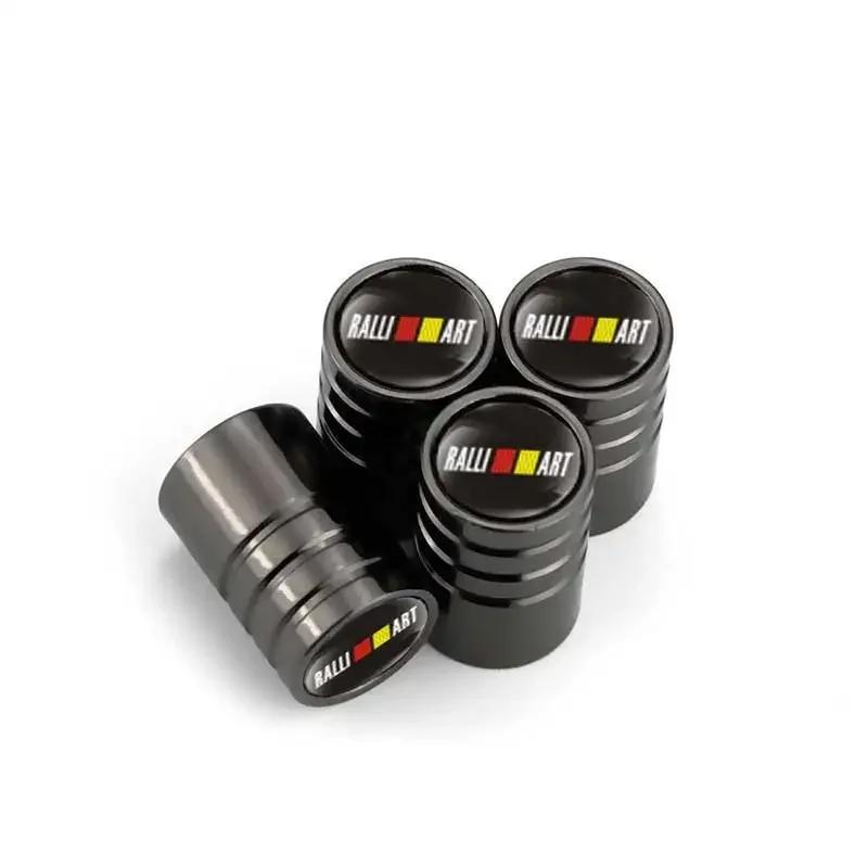 

4PCS Car Wheel Tire Valve Caps Air Stem For Mitsubishi Ralliart ASX Galant Mirage L200 EVO Xpander Pajero Exterior Accessories