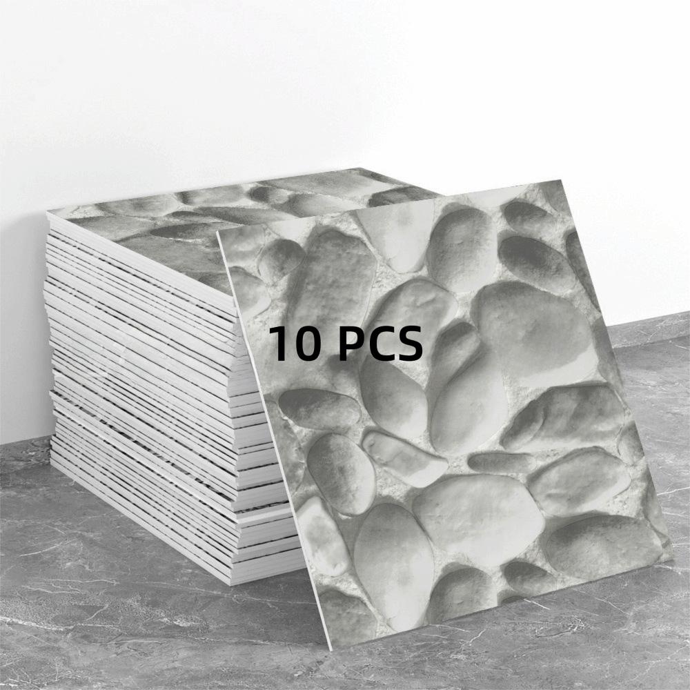 10pcs Peel and Stick 3D Foam Wall Sticker Self Adhesive Background Wallpaper  Room Decor