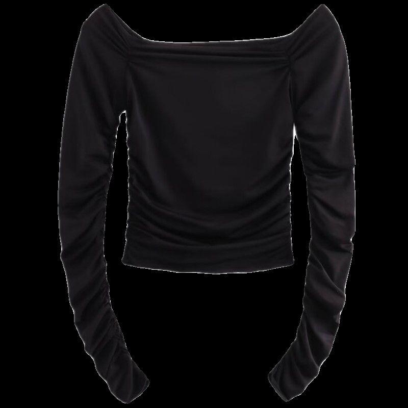 Fashion Style 2024 Summer New Women's Clothing Silm Easiest for Match Translucent Short T-shirt 0347301 800