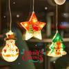 Cross-border Christmas Suction Cup Lights LED Decorative Lights Scene Layout Creative Ornaments Colorful Lights Holiday Atmosphere Lights Wholesale