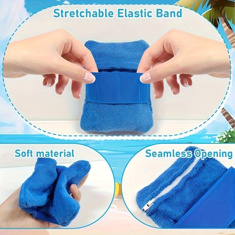 1pc Portable Beach Sand Removal And Cleaning Tool - Battery-Free Ergonomic Design with Soft Fabric And Exfoliating Bristles