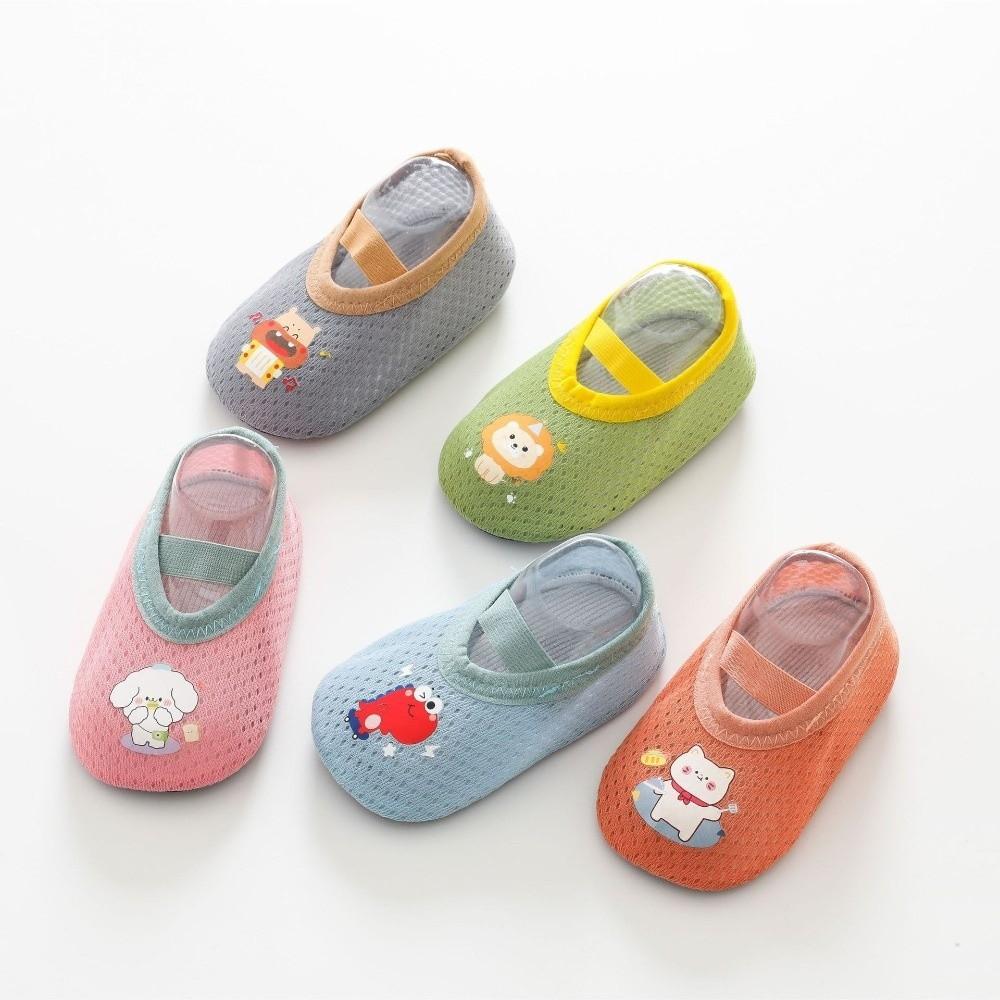 Soft Sole Baby Shoes Anti-slip Barefoot Shoes Cartoon First Walk Shoes Casual Toddler