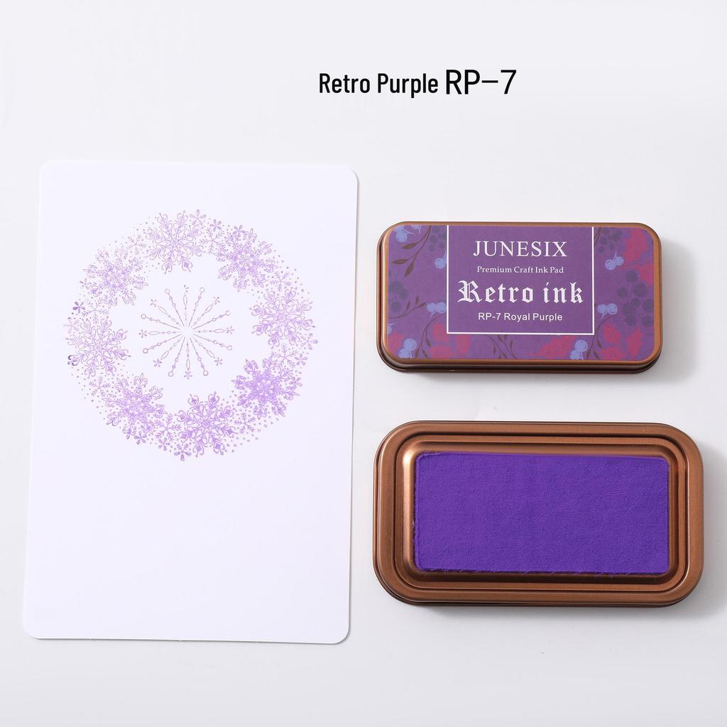 Retro Tin Box DIY Ink Pad for Rubber Stamps - Creative Stationery Tool