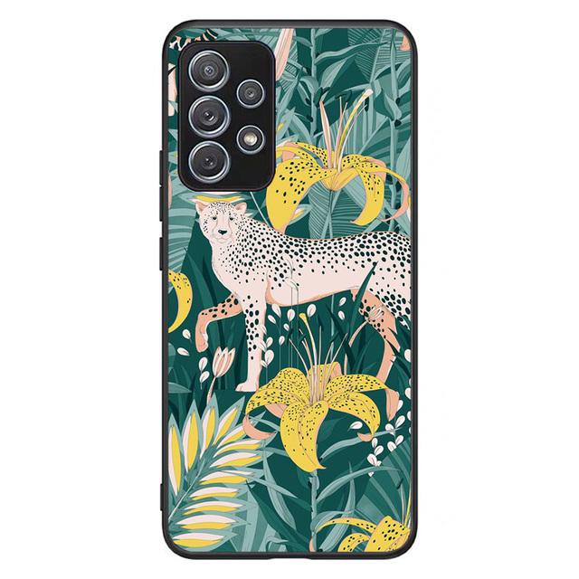 

Прохладный чехол для телефона с изображением гепарда и нефрита джунглей для Samsung Galaxy A03s A10 A20 A21s A31 A40 A41 A42 A50 A51 A52 A70 A71 A72 A32 A82 For Galaxy A20