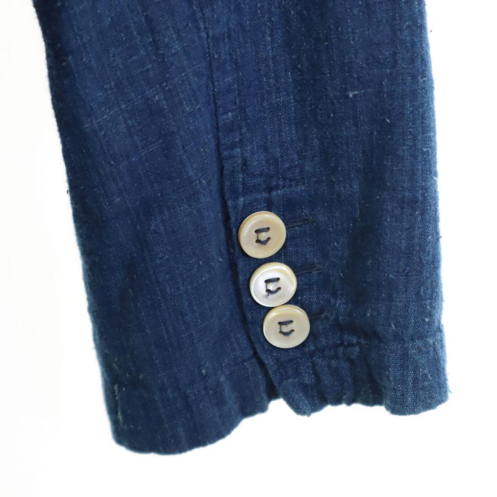 Made In Italy Long Sleeve Denim Tailored Jacket M Blue Men's Used