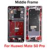 OG For Huawei Mate 20 30 40 50 70 Pro Plus RS Middle Frame Housing Front LCD Bezel Cover With Side Button