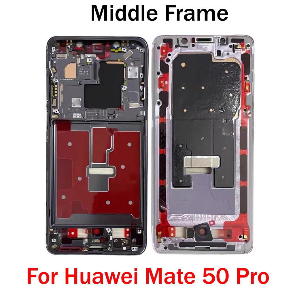 OG For Huawei Mate 20 30 40 50 70 Pro Plus RS Middle Frame Housing Front LCD Bezel Cover With Side Button
